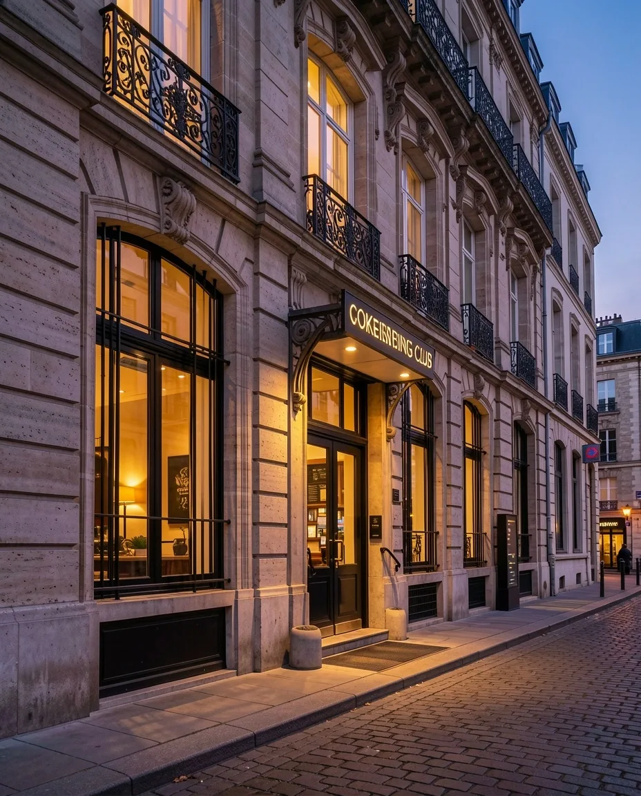 Façade et accueil du club de coworking HallSteer au 88 Quai des Chartrons à Bordeaux